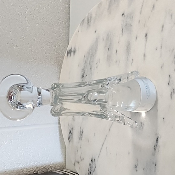 Vintage 9" Tall Clear Lead Chrystal Christmas Angel 2.24LB - Picture 7 of 16